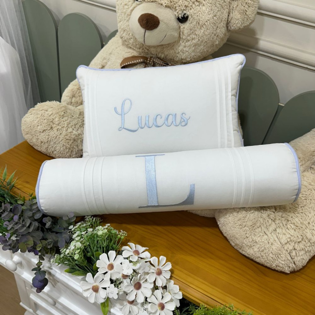 Kit Almofada 02 Peças Decorativa Lunenê Baby Lucas 9270
