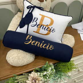 Kit Almofada 02 Peças Personalizada Lunenê Baby 200 Fios 4449 Kit Almofada 02 Peças Personalizada Lunenê Baby 200 Fios 4449