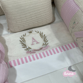 Lençol de Berço 03 Peças Lunenê Baby Antonella 9007 Lençol de Berço 03 Peças Lunenê Baby Antonella 9007