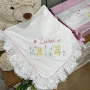 Manta Maternidade Personalizada Patinho Baby 400 Fios 4498 Manta Maternidade Personalizada Patinho Baby 400 Fios 4498