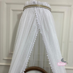 Mosquiteiro Dossel Renda Branil Branco Mosquiteiro Dossel Renda Branil Branco