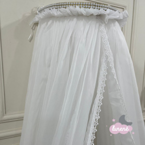 Mosquiteiro Dossel Strass Voil Branco Gripir Mosquiteiro Dossel Strass Voil Branco Gripir