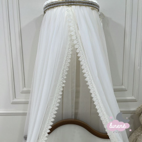 Mosquiteiro Dossel Strass Voil Linho Capri Manuella Baby Mosquiteiro Dossel Strass Voil Linho Capri Manuella Baby