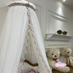 Mosquiteiro Dossel Strass Voil Palha Mali Baby Terracota Mosquiteiro Dossel Strass Voil Palha Mali Baby Terracota