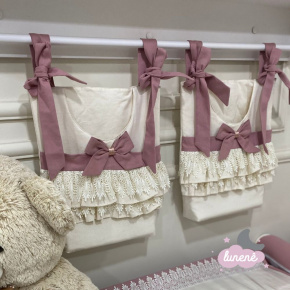 Porta Objeto 02 Peças Glamour Baby Rose Blush 200 Fios Porta Objeto 02 Peças Glamour Baby Rose Blush 200 Fios