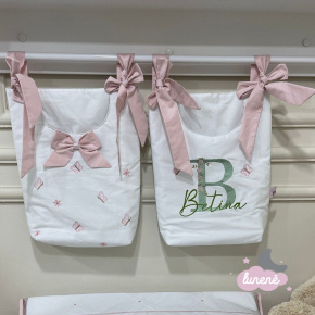 Porta Objeto 02 Peças Personale Baby Rose e Verde Porta Objeto 02 Peças Personale Baby Rose e Verde