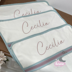 Porta Roupa Maternidade 03 Peças Borboletas Personale Baby 140 Fios Porta Roupa Maternidade 03 Peças Borboletas Personale Baby 140 Fios