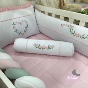 Rolo Pezeira Peças Cute Baby Coração Florido Rosa 140 Fios Rolo Pezeira Peças Cute Baby Coração Florido Rosa 140 Fios