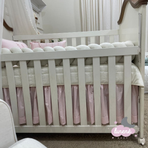 Saia de Berço 02 Lados Rose Basic Baby 200 Fios Saia de Berço 02 Lados Rose Basic Baby 200 Fios