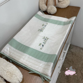 Trocador Personalizado Anatômico Benício Baby Linho e Verde Passarinhos 200 Fios Trocador Personalizado Anatômico Benício Baby Linho e Verde Passarinhos 200 Fios