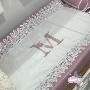 Trocador Personalizado Anatômico Luxo Glamour Baby Rose Blush Trocador Personalizado Anatômico Luxo Glamour Baby Rose Blush