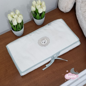 Trocador de Bolsa Personalizado Cute Baby Trio Bichinhos Verde 140 Fios 4248 Trocador de Bolsa Personalizado Cute Baby Trio Bichinhos Verde 140 Fios 4248