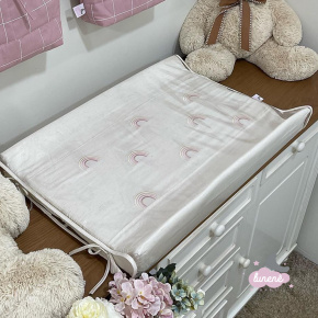 Trocador Personalizado Luxo Basic Baby Arco Íris Boho Linho 200 Fios Trocador Personalizado Luxo Basic Baby Arco Íris Boho Linho 200 Fios