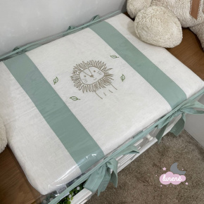 Trocador Personalizado Luxo Bernardo Baby Verde Lion 200 Fios Trocador Personalizado Luxo Bernardo Baby Verde Lion 200 Fios