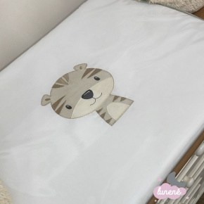 Trocador Personalizado Luxo Bichinhos Fofuchos Branco e Verde Trocador Personalizado Luxo Bichinhos Fofuchos Branco e Verde
