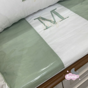 Trocador Personalizado Luxo Dog Baby Verde 200 Fios Trocador Personalizado Luxo Dog Baby Verde 200 Fios