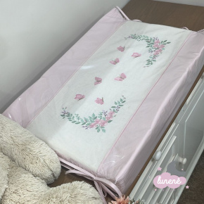 Trocador Personalizado Anatômico Lorena Baby Linho e Rose 200 Fios Trocador Personalizado Anatômico Lorena Baby Linho e Rose 200 Fios