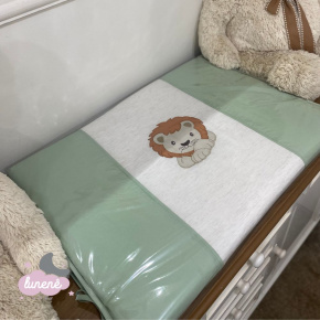 Trocador Personalizado Luxo Lunenê Baby  Leão Verde 9056 Trocador Personalizado Luxo Lunenê Baby  Leão Verde 9056