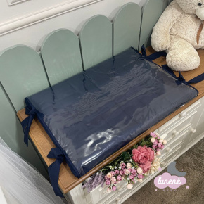 Trocador Luxo Matelado Lunenê Baby Marinho 200 Fios Trocador Luxo Matelado Lunenê Baby Marinho 200 Fios