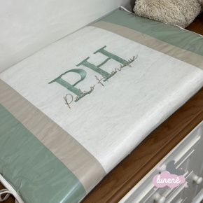 Trocador Personalizado Luxo Personale Baby Verde e Fendi 200 Fios Trocador Personalizado Luxo Personale Baby Verde e Fendi 200 Fios