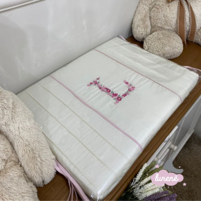 Trocador Personalizado Luxo Personale Baby Rose Flores 200 Fios Trocador Personalizado Luxo Personale Baby Rose Flores 200 Fios