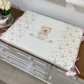 Trocador Personalizado Luxo Ursa Beijo Silk Rosa Trocador Personalizado Luxo Ursa Beijo Silk Rosa