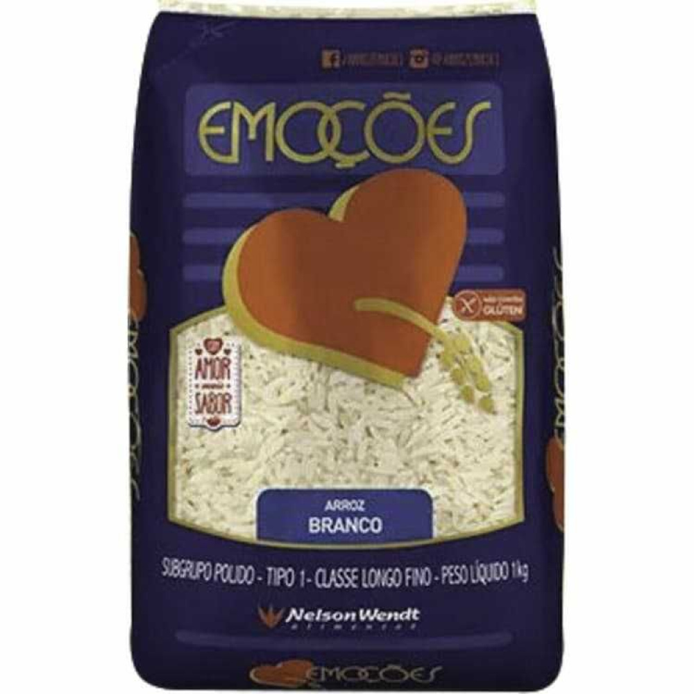 Arroz Emoções Agulhinha Tipo 1 Pacote 1kg Super Ofertas de