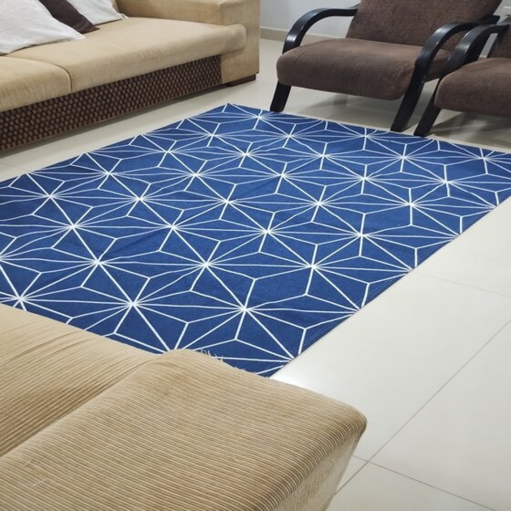 TAPETE ANTIDERRAPANTE 2 00 x 1 40 mts BRILHANTE AZUL Mari Decorações