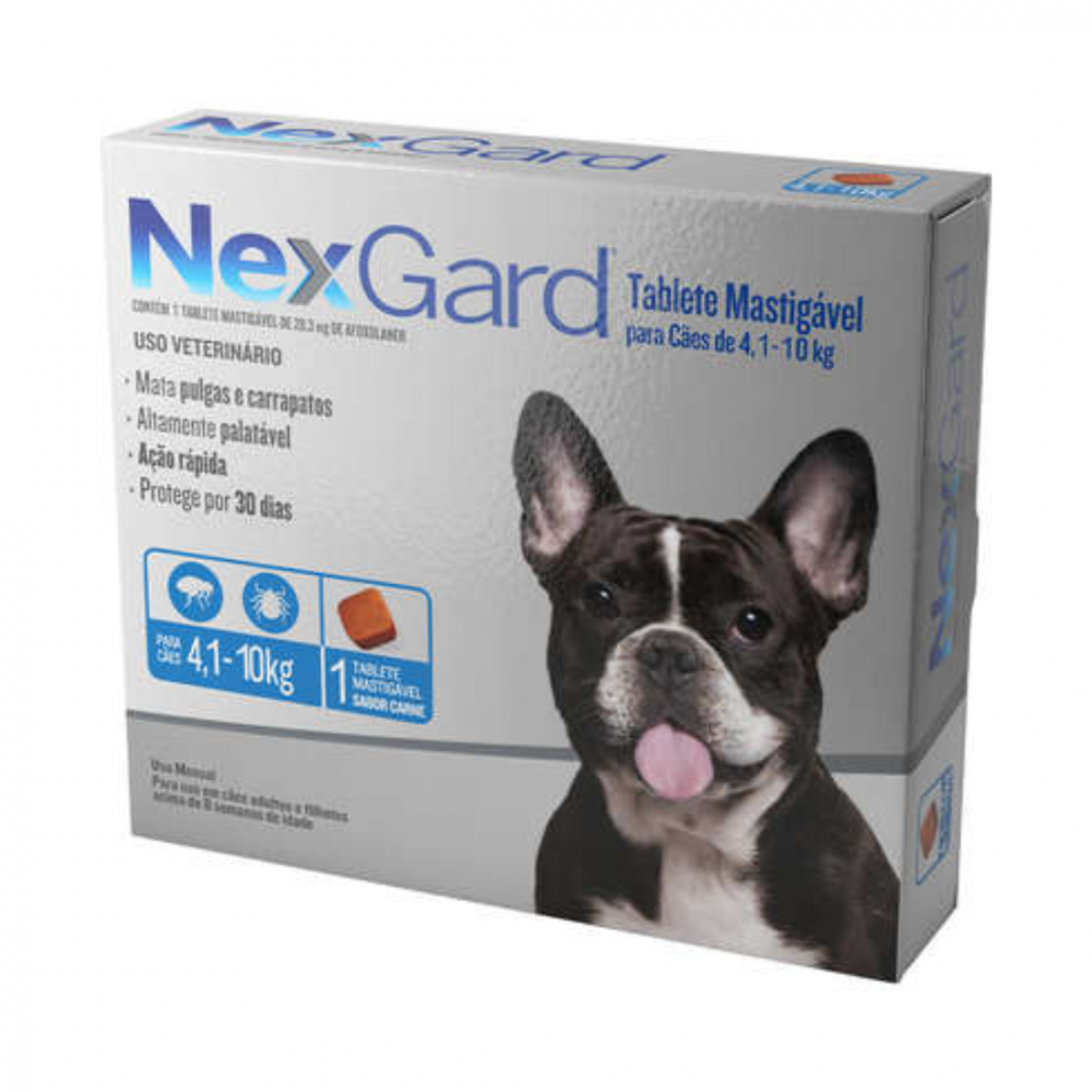 NexGard Antipulgas e Carrapatos para Cães de 4 1 a 10 Kg Meu Pet Mimado