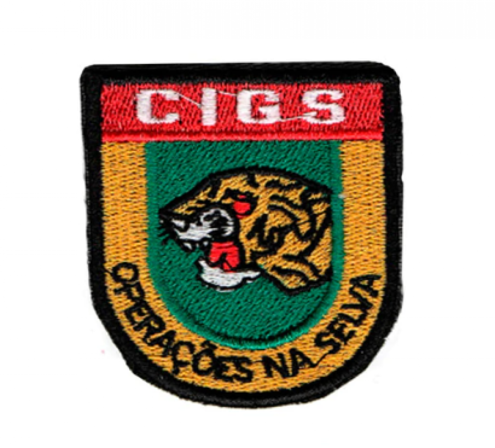 Patch Bordado Cigs Op Na Selva Fecho De Contato Mundo Do Militar