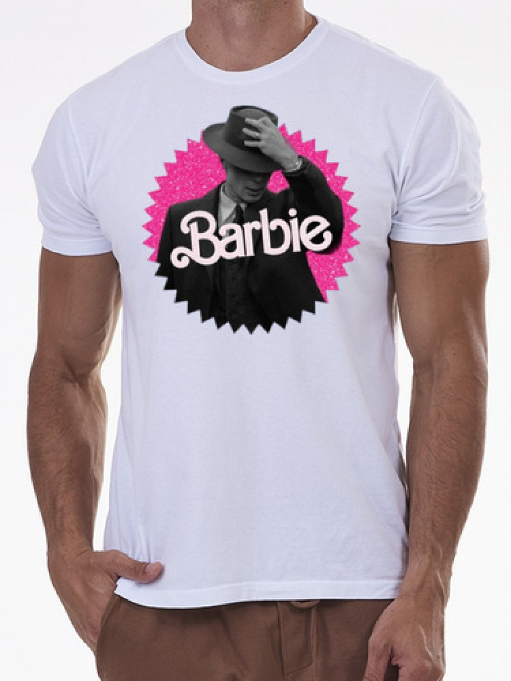 Camiseta Barbie Oppenheimer Masculina Camisa Adulta Filme Pegasus