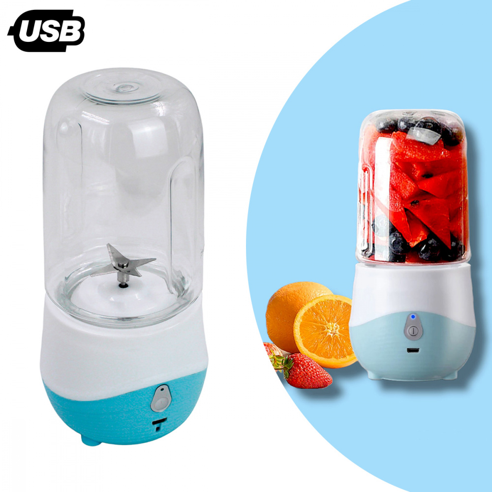 Mini Liquidificador Portátil Shake Suco Juice Cup Mixer USB 300ml