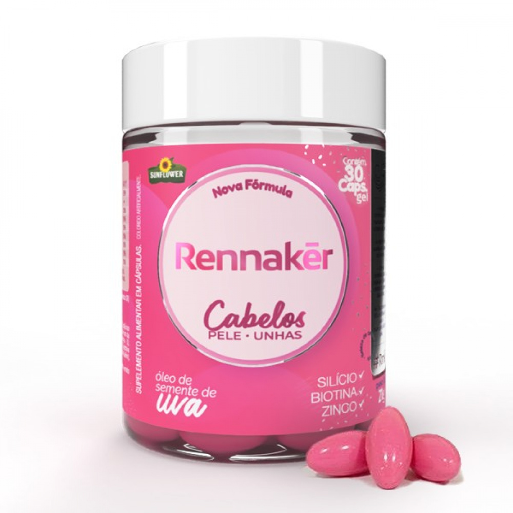 Rennaker Softcaps Cabelos Pele E Unhas Mg Tem Vida