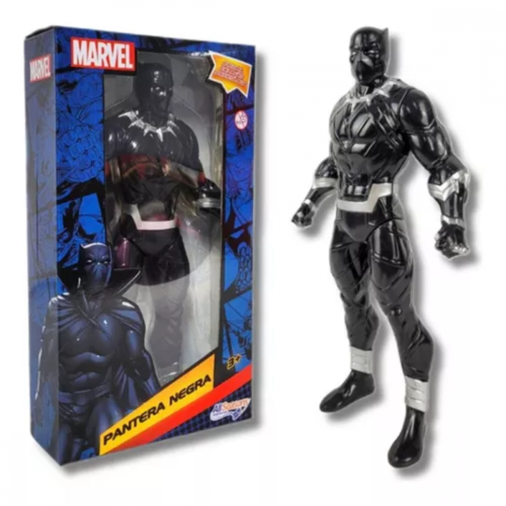 Boneco Marvel Pantera Negra AllSeasons Toka Bazar