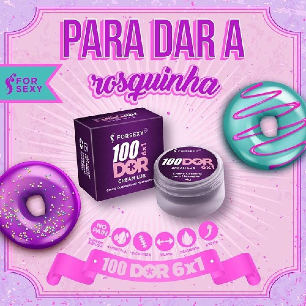 Pomada Anéstesico Anal Multifunções 100DOR 6X1 4G TOP LOJA CASUAL