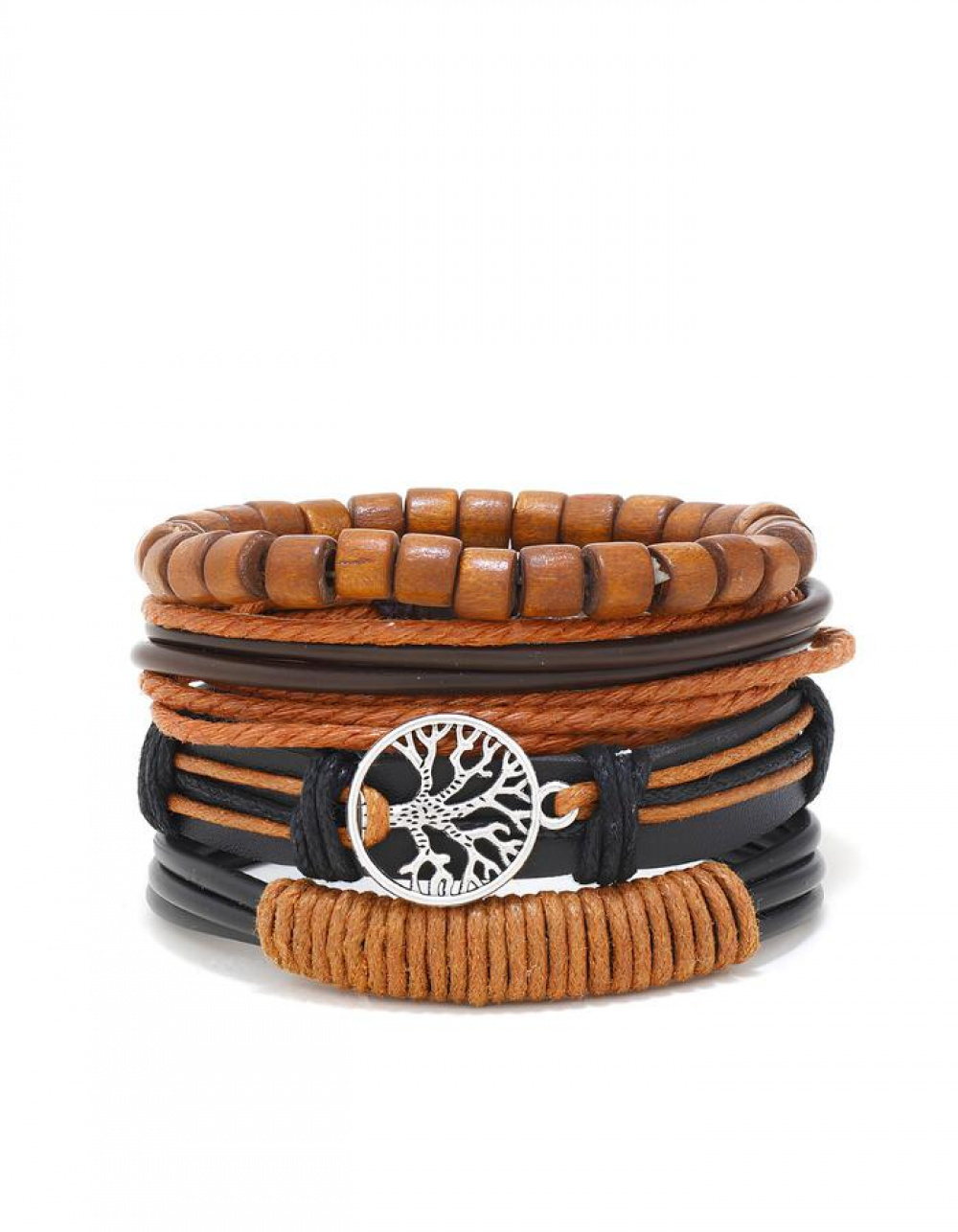 Pulseira Masculina De Couro Tran Ado Guper