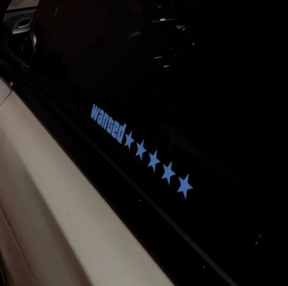 Wanted led panel グランドセフトオート　GTA風　LED LED WANTED GTA - 5 Estrelas - 157 PARTS