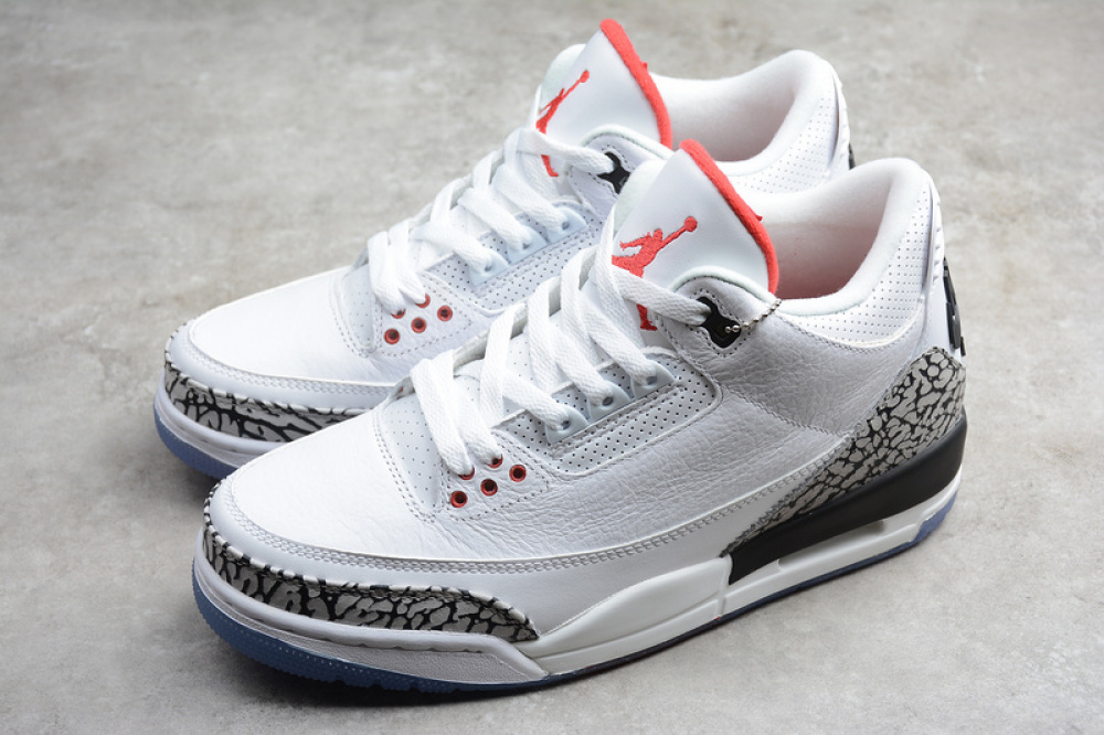 Air Jordan 3 Retro White Cement White/Black - 3 REIS Air Jordan 3 Retro White Cement White/Black - 3 REIS