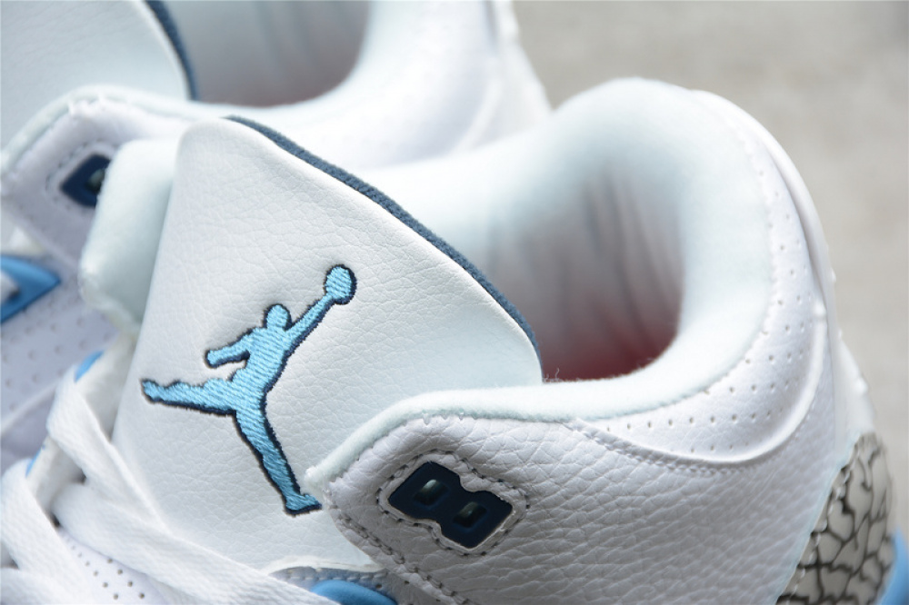 Air Jordan 3 Retro White/Blue/Tech Grey - 3 REIS