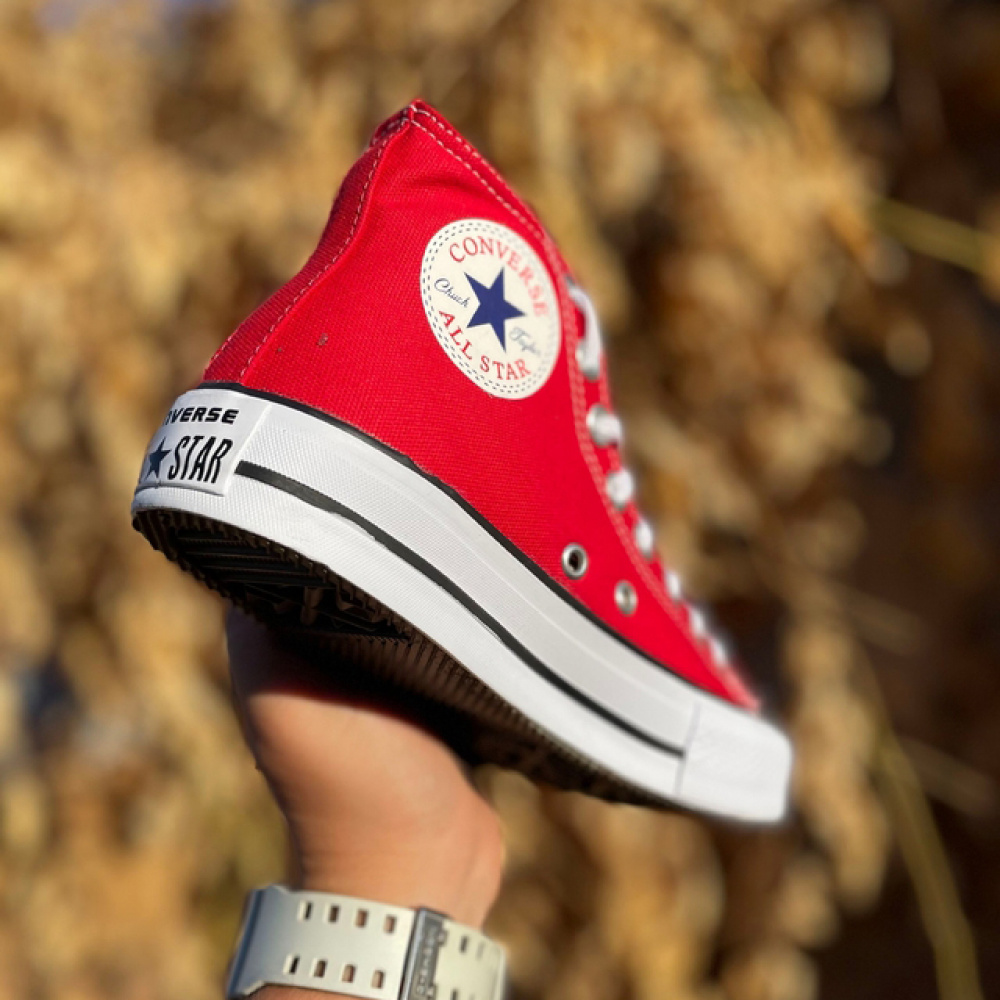 Tênis All Star Converse Cano Alto - Vermelho - Abacashoes Calçados