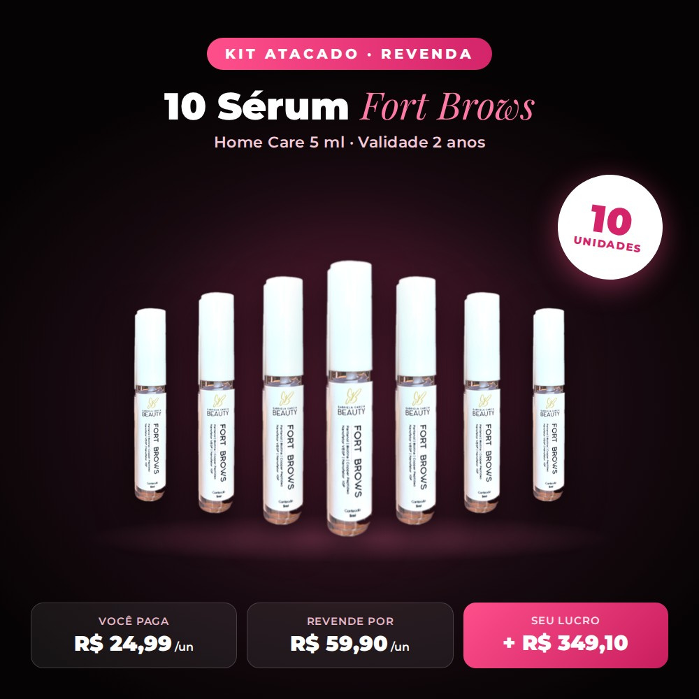 Kit Atacado 10 Sérum Home Care