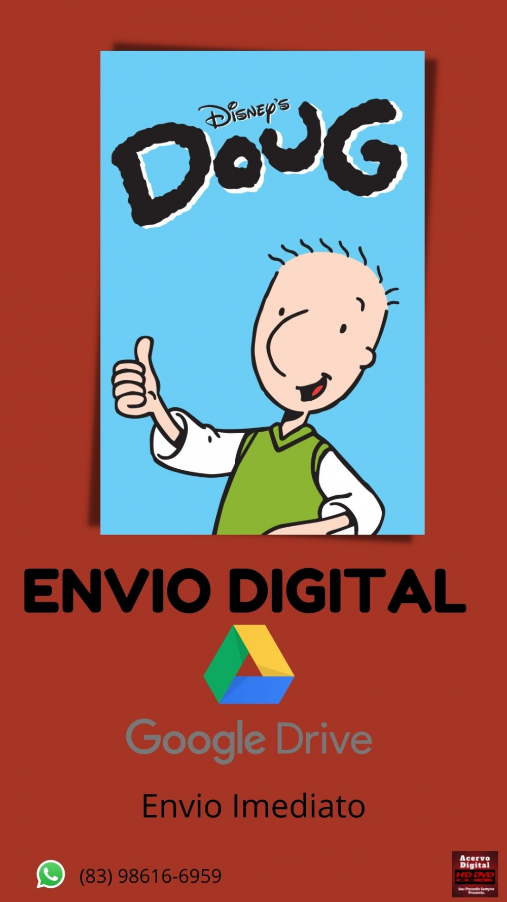 Doug Funnie Disney (1996) Completo 66 Eps Acervo Digital Dvds