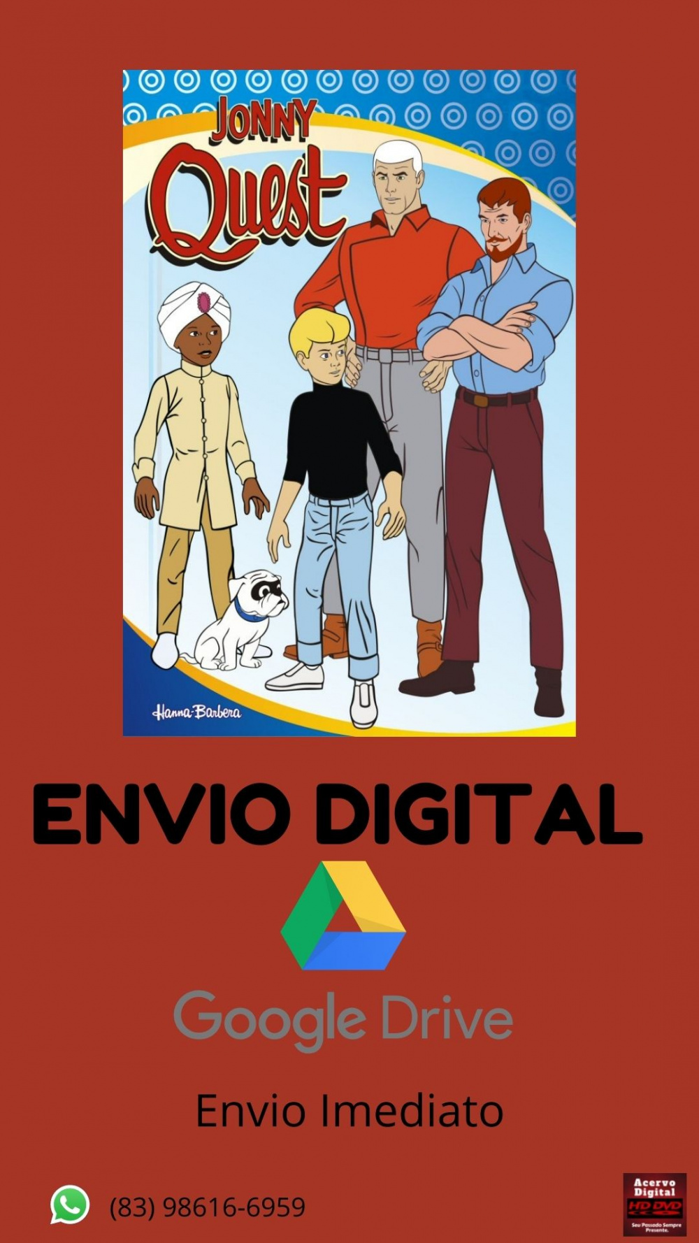 Jonny Quest (1964) Completo 26 Eps Acervo Digital Dvds