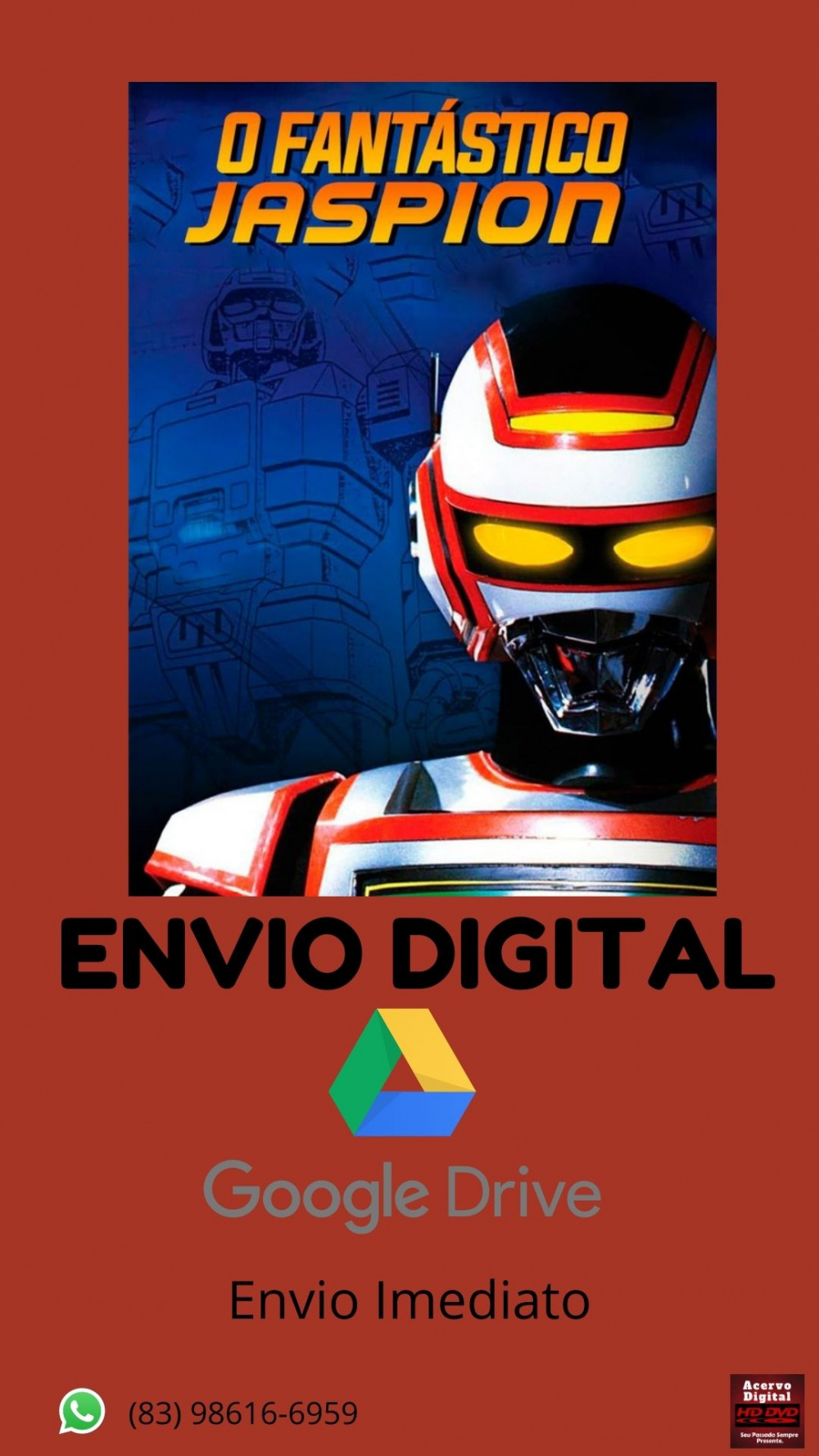 O Fantastico Jaspion HD (1985) Completo 46 Eps Dublado - Acervo Digital ...