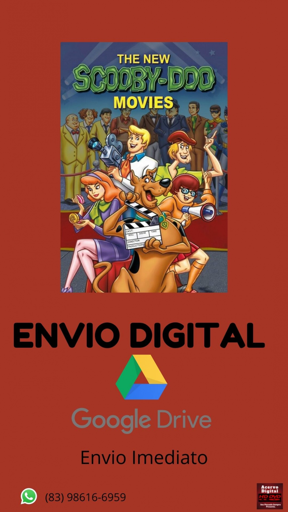 Os Novos Filmes Do Scooby Doo Completo Acervo Digital Dvds