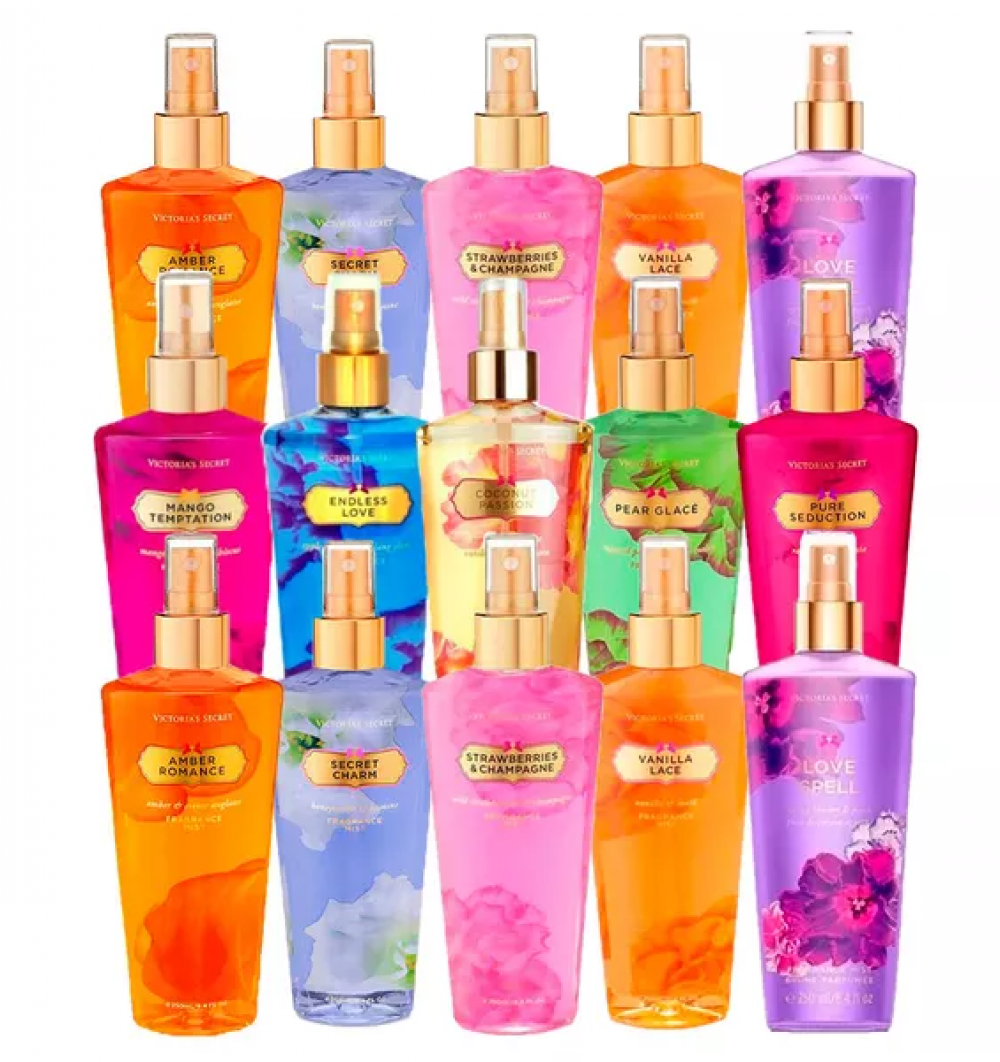 Kit 15 Body Splash Victorias Secret 250ml Afrodite Perfumaria Oficial