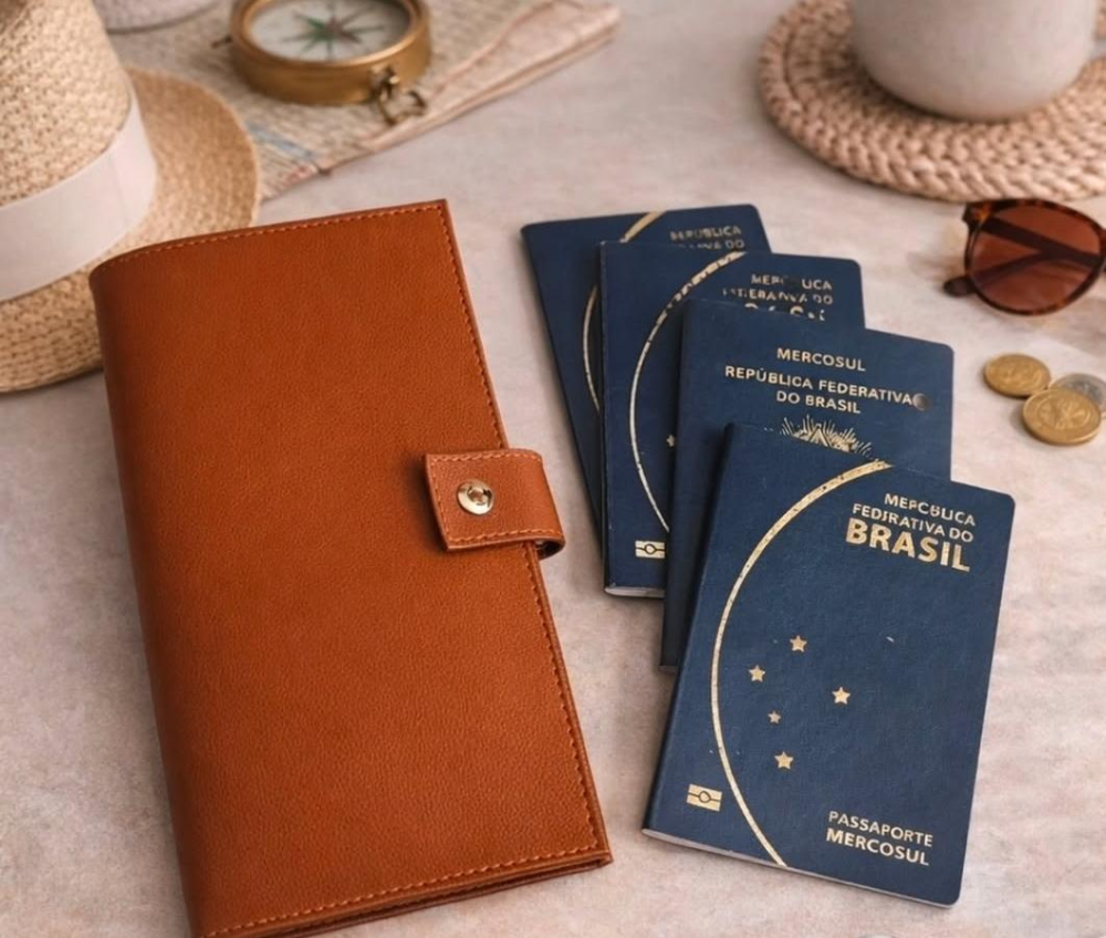 Porta Passaporte Família 6