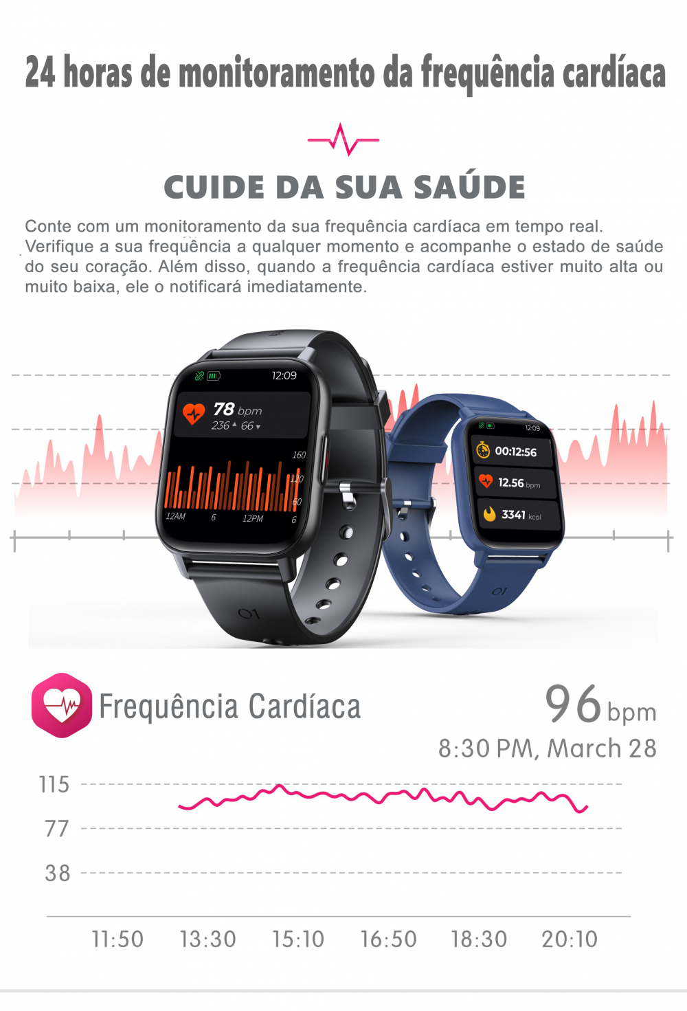 Homem ostenta um smartwatch o cara faz flexões no estádio um aplicativo  para monitoramento de batimentos cardíacos em um relógio inteligente queima  de gordura para perda de peso o atleta tem pulso