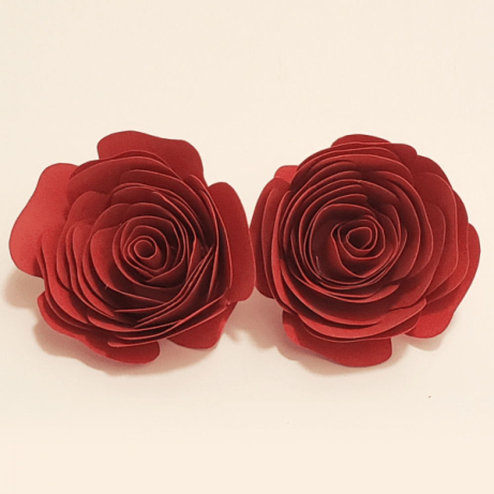 Topo de bolo Rosas PP e borboleta 3D - Rosa - Amora festa em Papel