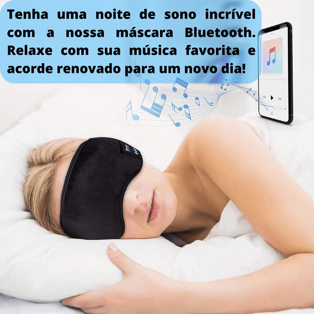 Máscara Para Dormir com Fone Bluetooth - Relax Sleeping